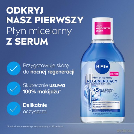 NIVEA V Płyn 400ml micelarny reg. 5% serum 98718