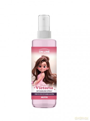 ON LINE KIDS Princess Victoria Spray do rozczesywania włosów - Muffin 200 ml