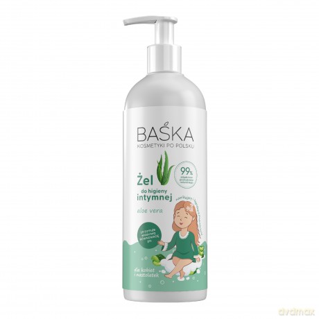 SOLVERX BAŚKA Żel do higieny intym.Aloes 400ml
