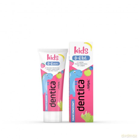 TOŁPA Dentica Pasta do zębów Kids 0-6 owocowa 50ml