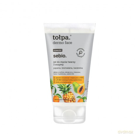 TOŁPA Dermo Face enzymy Żel/ mycia twarzy 3 150ml