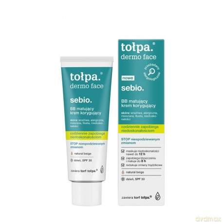 TOŁPA Dermo Face sebio Krem BB matuj/koryg 40ml