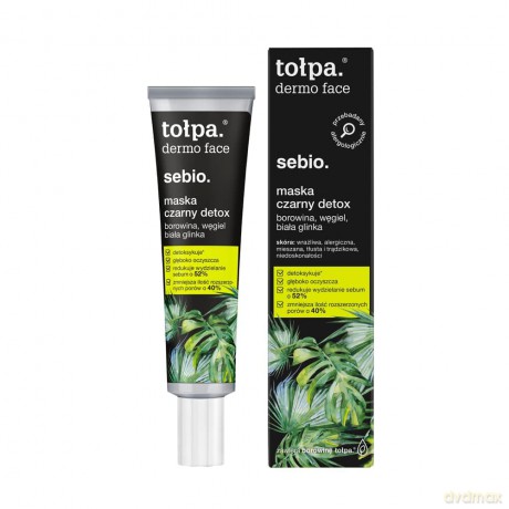TOŁPA Dermo Face sebio Maska czarny detox 40ml