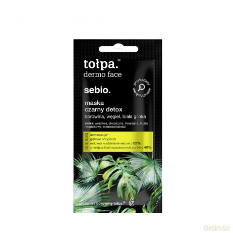 TOŁPA Dermo Face sebio Maska czarny detox sasz 8ml