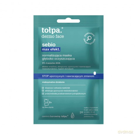 TOŁPA Dermo Face sebio max Maska oczysz.sasz 2x6ml