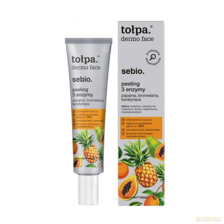TOŁPA Dermo Face Sebio. Peeling do twarzy - 3 Enzymy 40ml