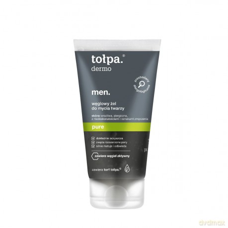 TOŁPA Dermo Men Pure Żel d/twarzy węglowy150ml