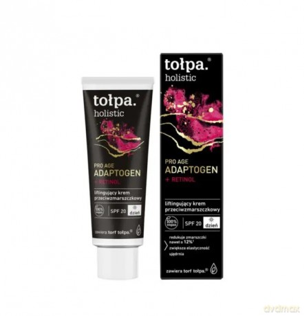TOŁPA Holistic Pro Age Adaptogen + Retinol Liftingujący Krem przeciwzmarszczkowy na dzień SPF20 40ml