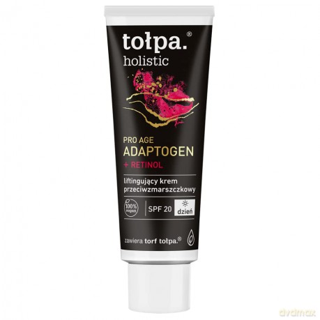 TOŁPA Holistic Pro Age Adaptogen + Retinol Liftingujący Krem przeciwzmarszczkowy na dzień SPF20 40ml