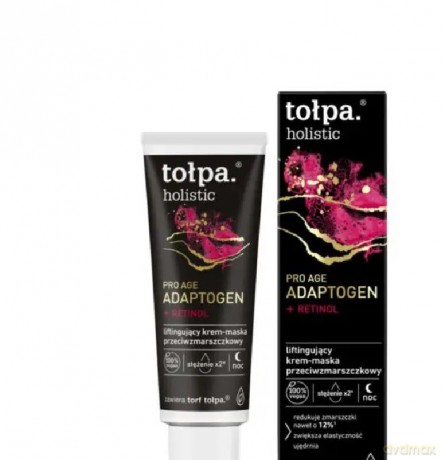 TOŁPA Holistic Pro Age Adaptogen + Retinol Liftingujący Krem-Maska przeciwzmarszczkowy na noc 40ml