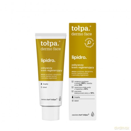 TOŁPA.Dermo Face Lipidro.Bogaty Odżywczy Krem regenerujący na dzień 40ml