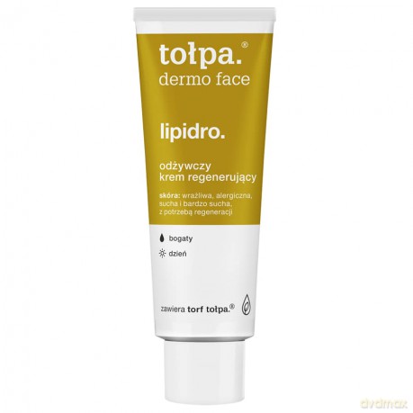 TOŁPA.Dermo Face Lipidro.Bogaty Odżywczy Krem regenerujący na dzień 40ml