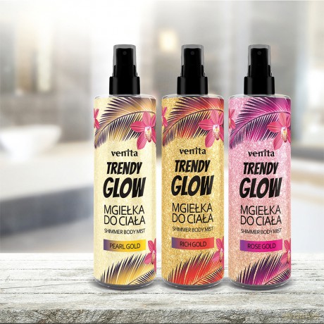 Venita Trendy Glow Mgiełka Rozświetlająca Do Ciała - Rose Gold
