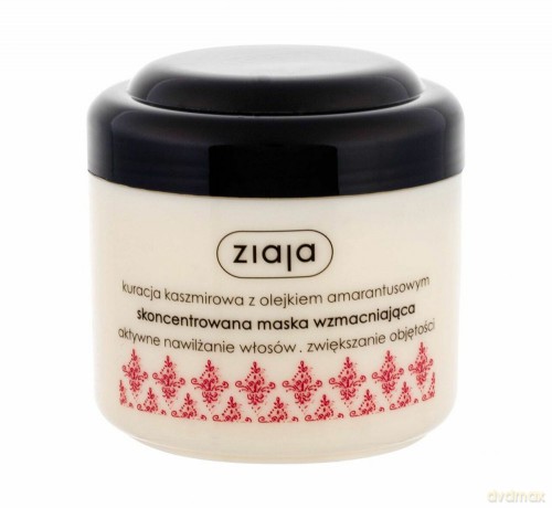 Ziaja Kuracja Kaszmirowa maska wzmacniająca do włosów cienkich i suchych zwiększająca objętość 200ml