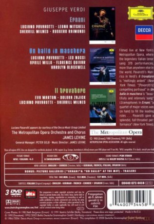 Pavarotti: Pavarotti Sings Verdi (Verdi Operas) [3DVD]