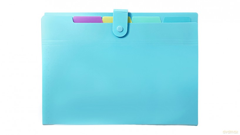 Teczka A4 harmonijkowa PP pastel niebieski