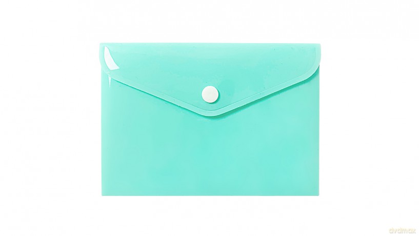 Teczka A6 kopertowa PP pastel zielony