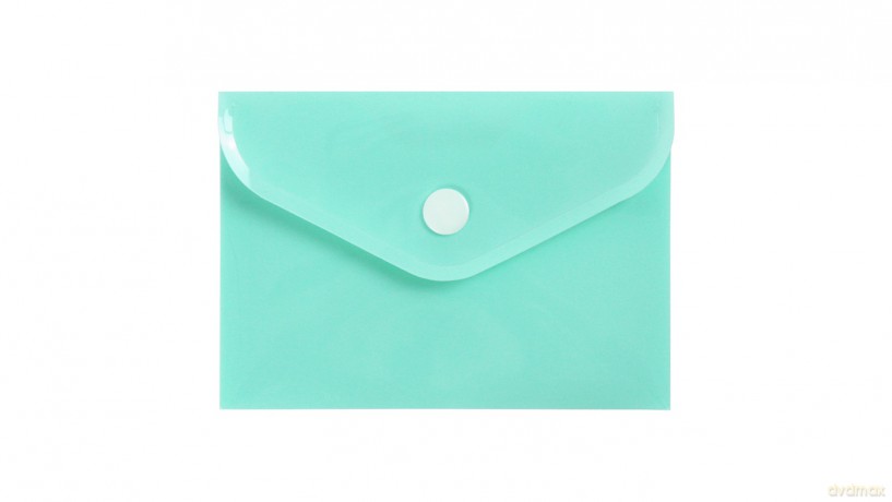 Teczka A7 kopertowa PP pastel zielony