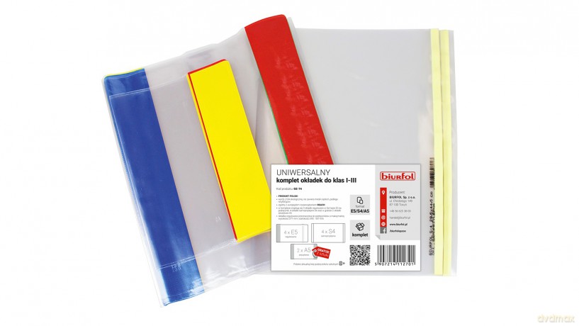 Uniwersalny komplet okładek do klas I-III