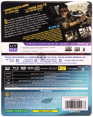 Mad Max - Fury Road (Mad Max: Na drodze gniewu) [Blu-Ray 3D]+[Blu-Ray]+[DVD]