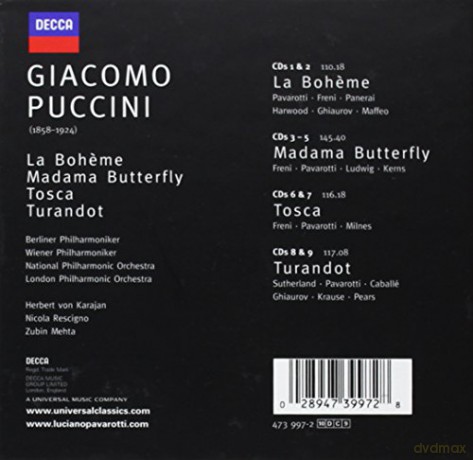 Pavarotti: Puccini Opera Box [CD]