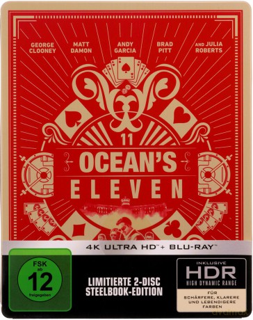 Ocean's Eleven (Ocean's Eleven: Ryzykowna gra) (steelbook) [Blu-Ray 4K]+[Blu-Ray]