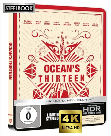 Ocean's Thirteen (steelbook) [Blu-Ray 4K]+[Blu-Ray]