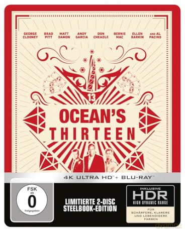 Ocean's Thirteen (steelbook) [Blu-Ray 4K]+[Blu-Ray]