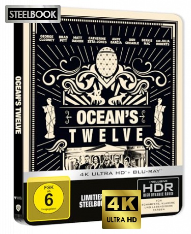 Ocean's Twelve (Ocean's Twelve: Dogrywka) (steelbook) [Blu-Ray 4K]+[Blu-Ray]