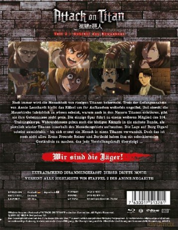 Attack on Titan Season 2 the Movie: The Roar of Awakening (steelbook) [Blu-Ray]