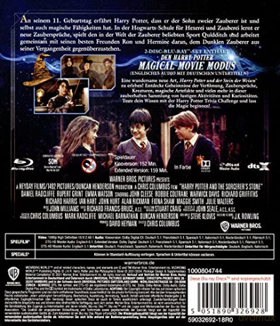 Harry Potter and the Sorcerer's Stone (Harry Potter i Kamień Filozoficzny) [Blu-Ray]