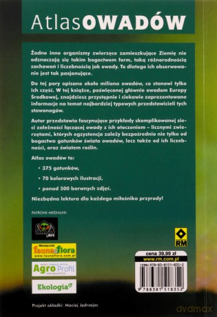 Atlas owadów. Poradnik obserwatora - Heiko Bellmann [KSIĄŻKA]