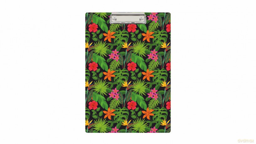 Deska A4 z klipem nadruk Flowers