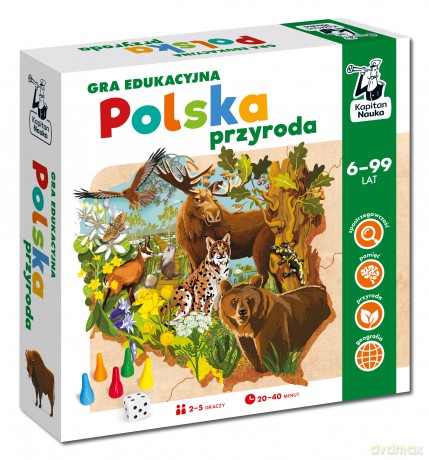Gra Polska przyroda 6-99 lat Kapitan Nauka - Aneta Chmielińska