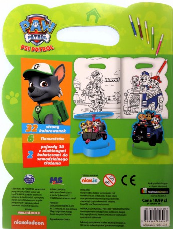 Na lądzie, w wodzie i w powietrzu. Psi Patrol. SuperKolory [KSIĄŻKA]