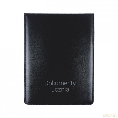 Okładka pionowa na dokumenty ucznia czarna