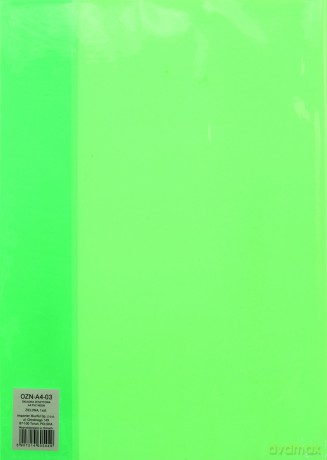 Paczka okładki zeszytowe A4 neon zielony 10 szt.