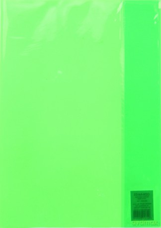 Paczka okładki zeszytowe A4 neon zielony 10 szt.