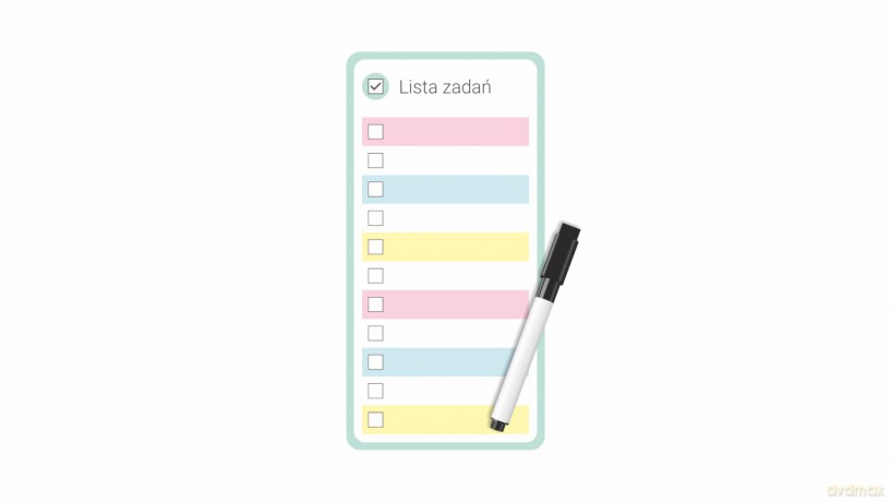Planer magnetyczny lista zadań z markerem [KALENDARZ]