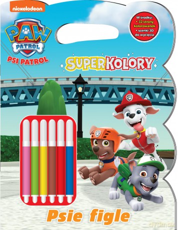 Psie figle. Psi Patrol. SuperKolory [KSIĄŻKA]