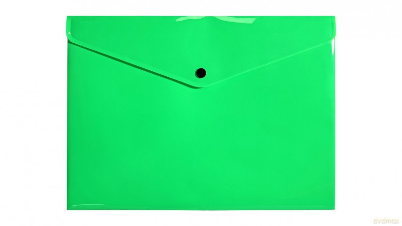 Teczka A4 kopertowa PP neon zielony