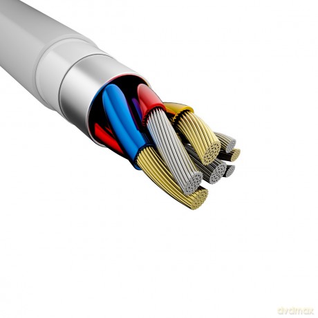 Devia adapter Smart USB-C - USB-C (port) + USB-C (port) biały