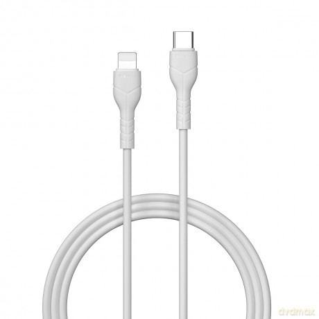 Devia kabel Kintone USB-C - Lightning 1,0 m 27W 3A biały