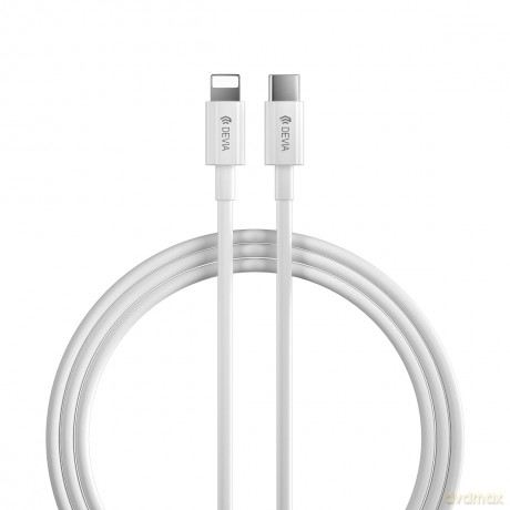 Devia kabel Smart PD USB-C - Lightning 2,0 m 3A biały