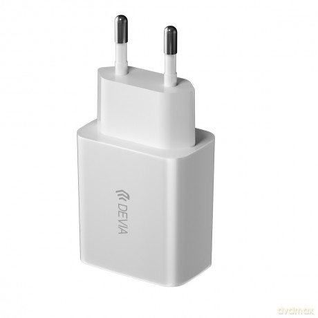 Devia ładowarka sieciowa Smart 2x USB 2,4A biała + kabel microUSB