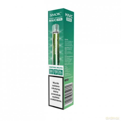 E-papieros jednorazowy Smok Mavic Crystal Menthol Mojito 20mg 1 sztuka TTT