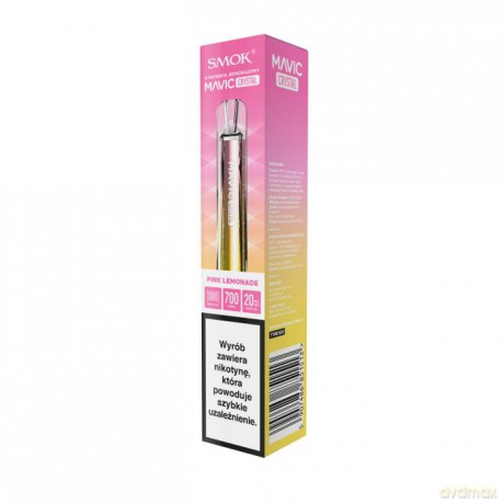 E-papieros jednorazowy Smok Mavic Crystal Pink Lemonade 20mg 1 sztuka TTT