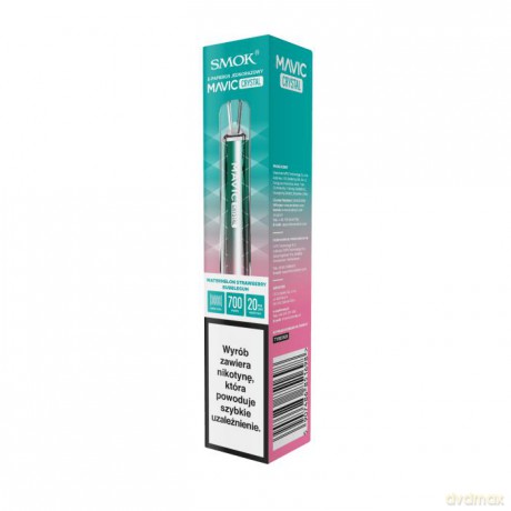E-papieros jednorazowy Smok Mavic Crystal WatermelonStrawberryBubbleg 20mg 1 sztuka TTT