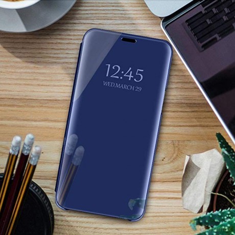 Etui Smart Clear View do Samsung Galaxy A05S niebieske