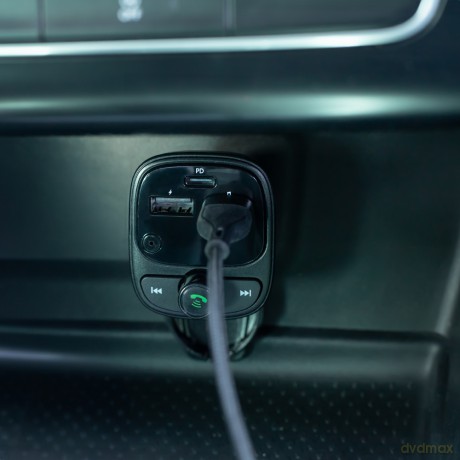 Forever transmiter FM Bluetooth 2 x USB-A 1 x USB-C PD 30W TR-370 czarny